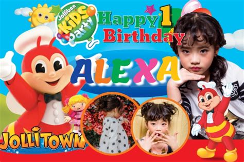 Jollibee Happy Birthday Tarpaulin Template .